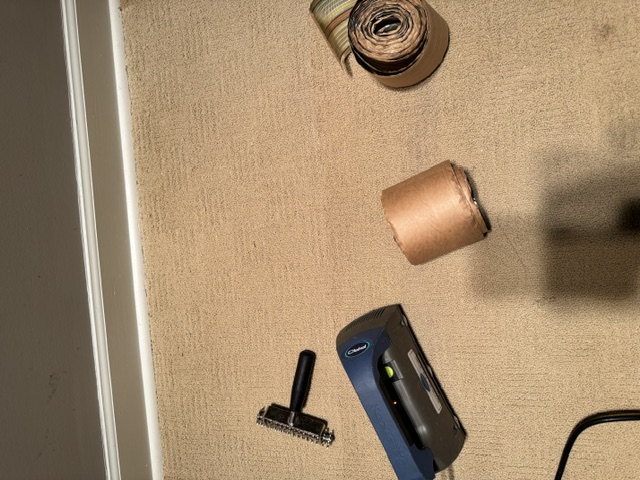YesSir Services carpet stretching repair and cleaning project
